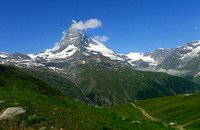Matterhorn from walk down from Gornergrat