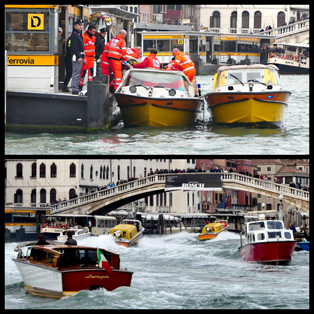 Water ambulances on the grand canal