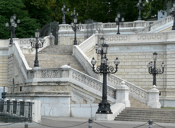 Bologna Parco della Montagnola stairs