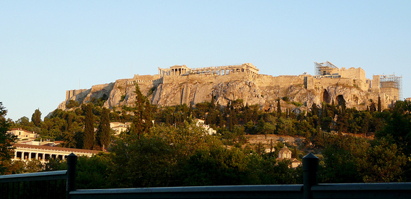view from west of Plaka