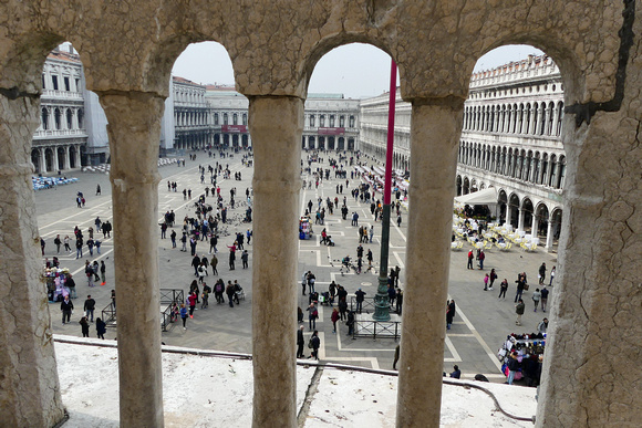 view from loggia of Piazza San Marco