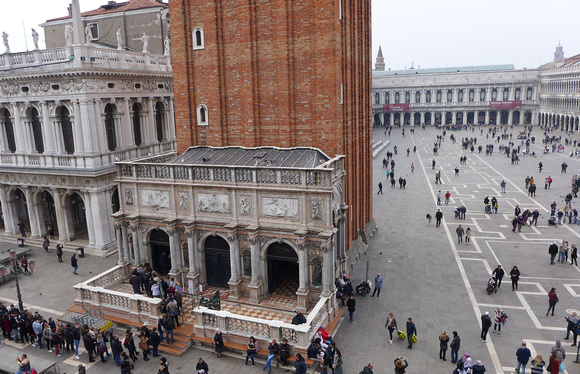 view from loggia of Piazza San Marco